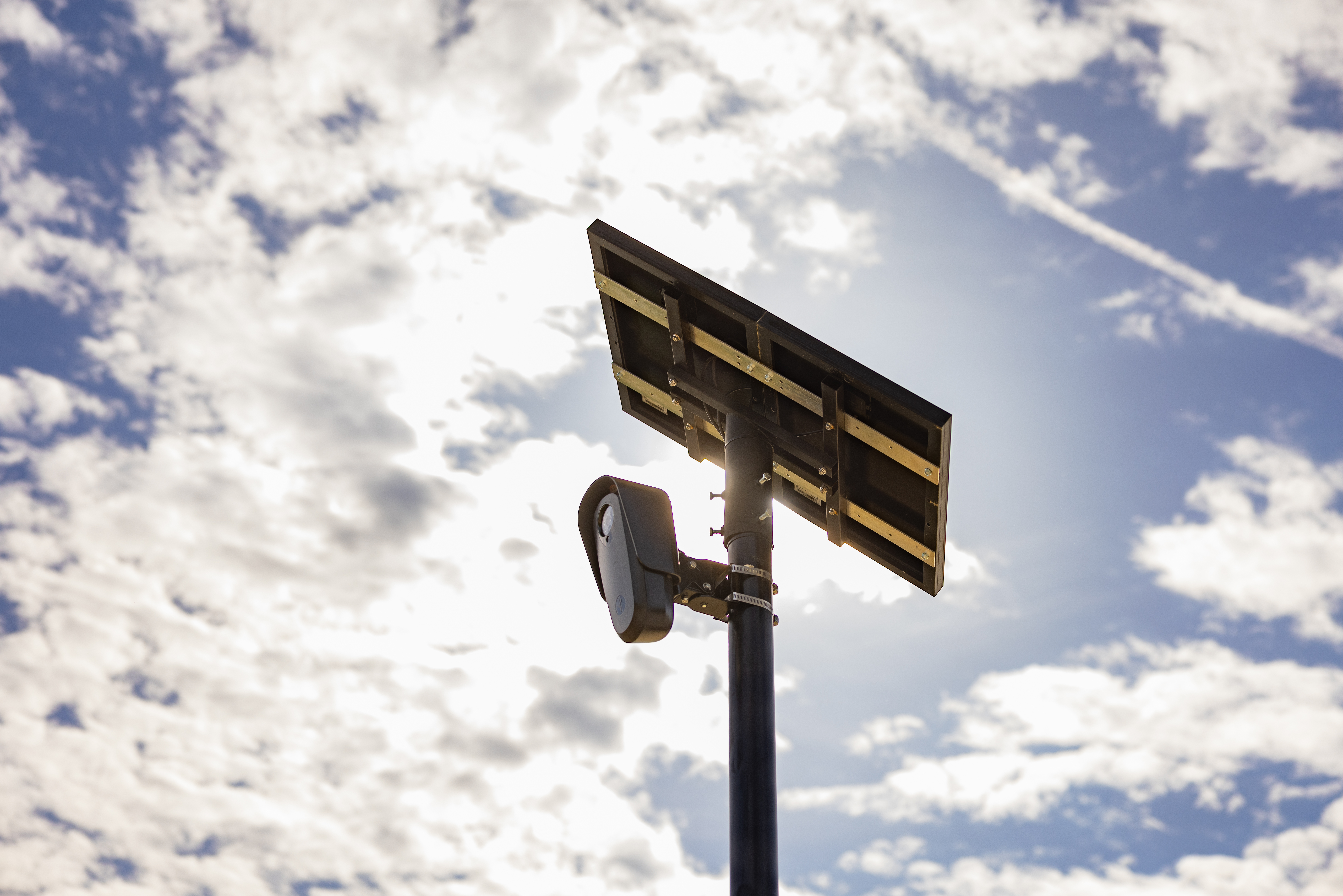A Flock Safety automatic license plate reader camera. Photo courtesy of Flock Safety Media Library.